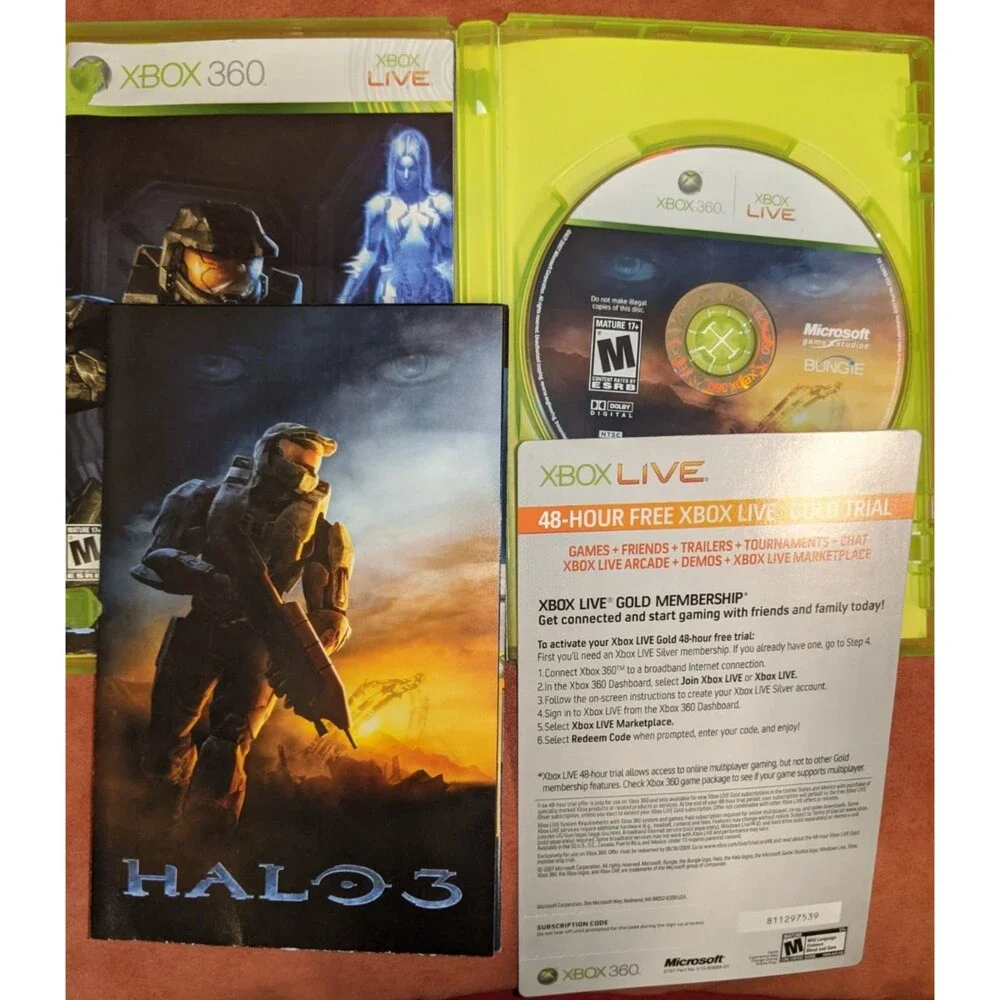 Halo 3, Xbox 360, Complete w/ Poster, Great Condition, Original Owner